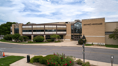 Shannon Center exterior on a sunny day